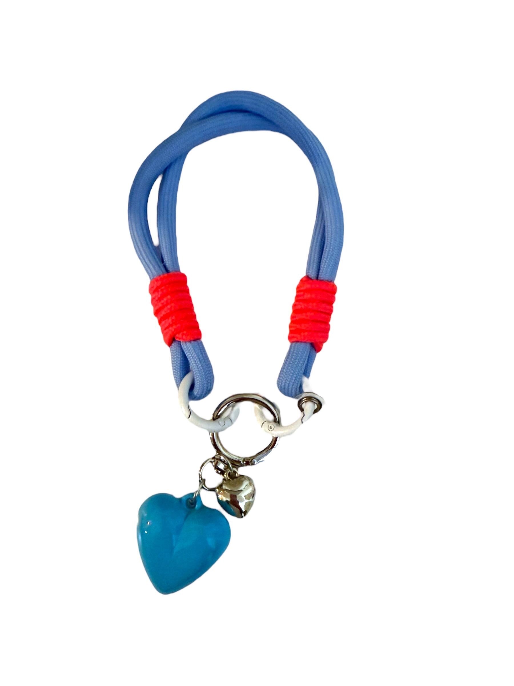 Y2K colorful rope purse charm, key charm, phone lanyard, neon bright rope, fast shipping