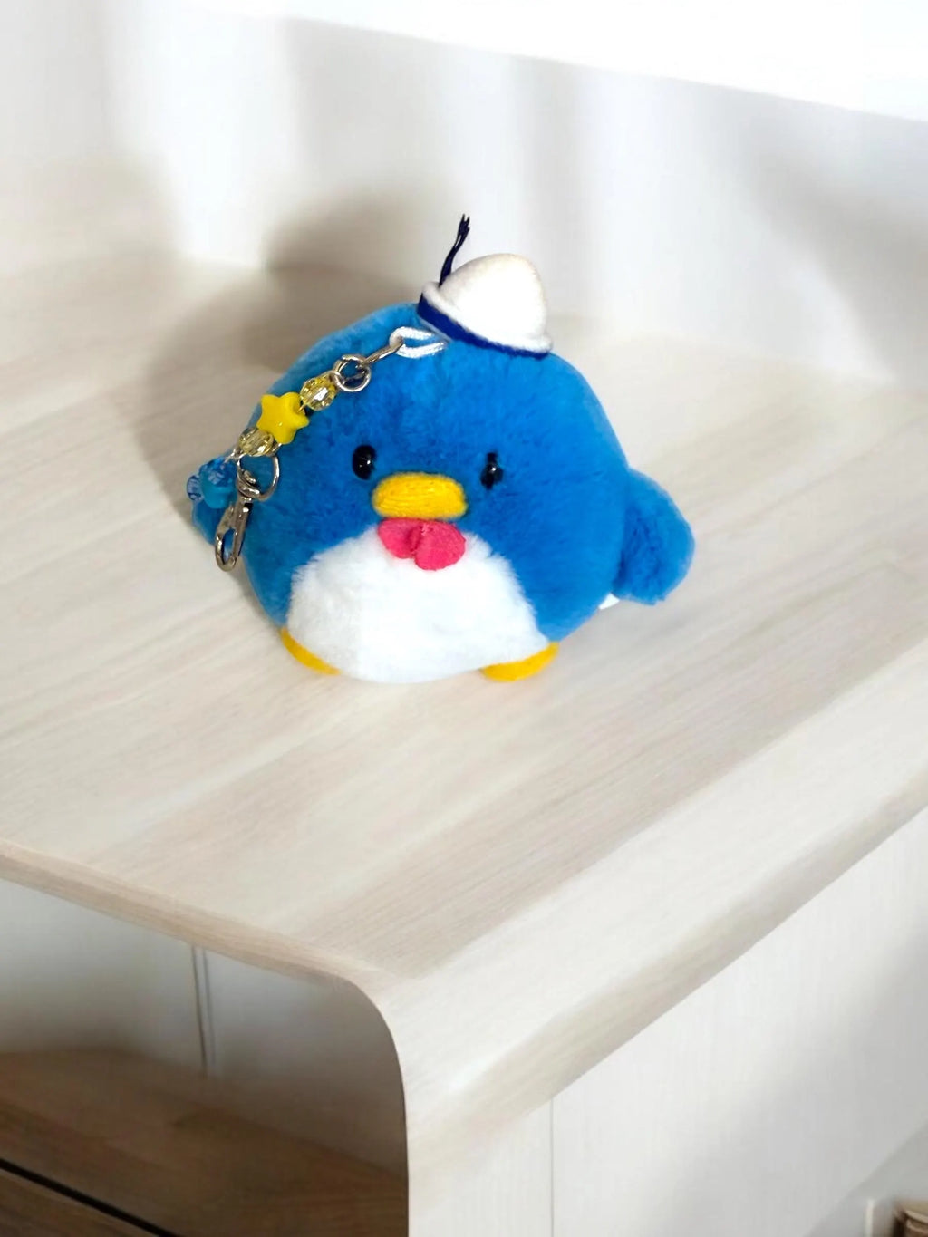 Tuxedo Sam plushy key charm, kawaii penguin phone charm, Sanrio phone charm, fast shipping