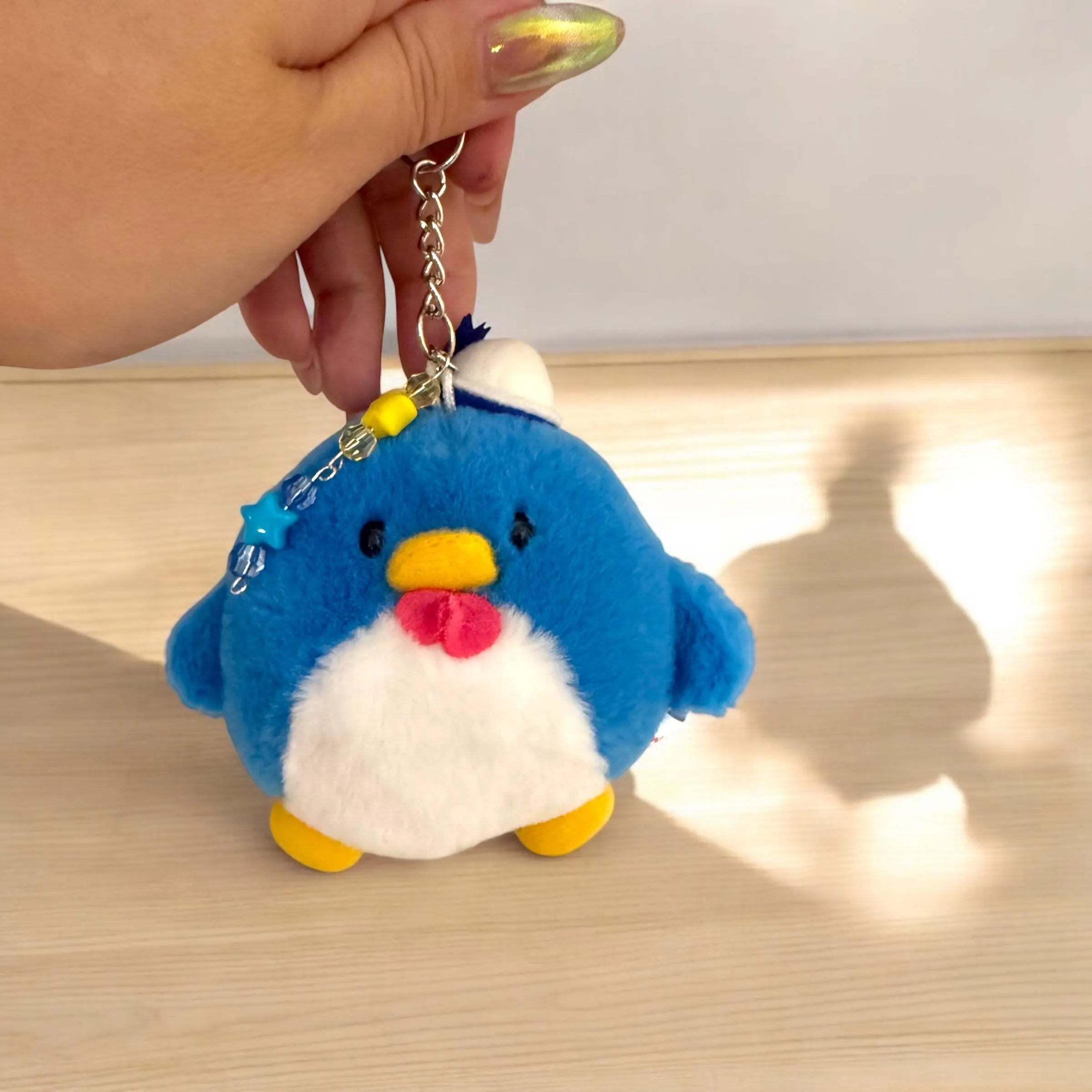 Tuxedo Sam plushy key charm, kawaii penguin phone charm, Sanrio phone charm, fast shipping